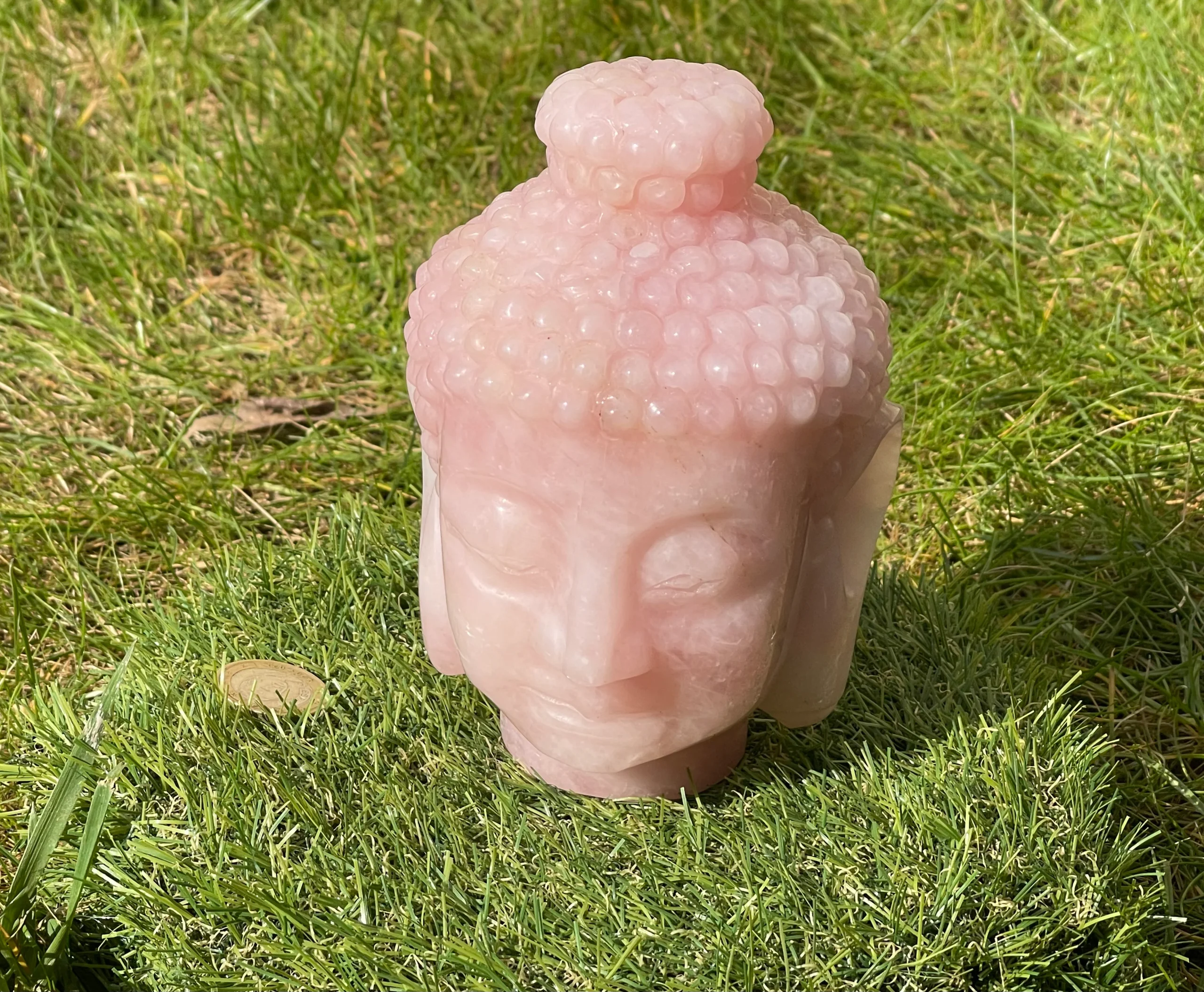 Magnifique Bouddha en Quartz rose – Image 5