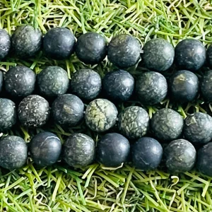 Perles en pierre naturelle en Serpentine de Russie mate en 8 mm