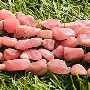 Perles naturelles en Rhodochrosite en Nuggets de 7 - 8 mm