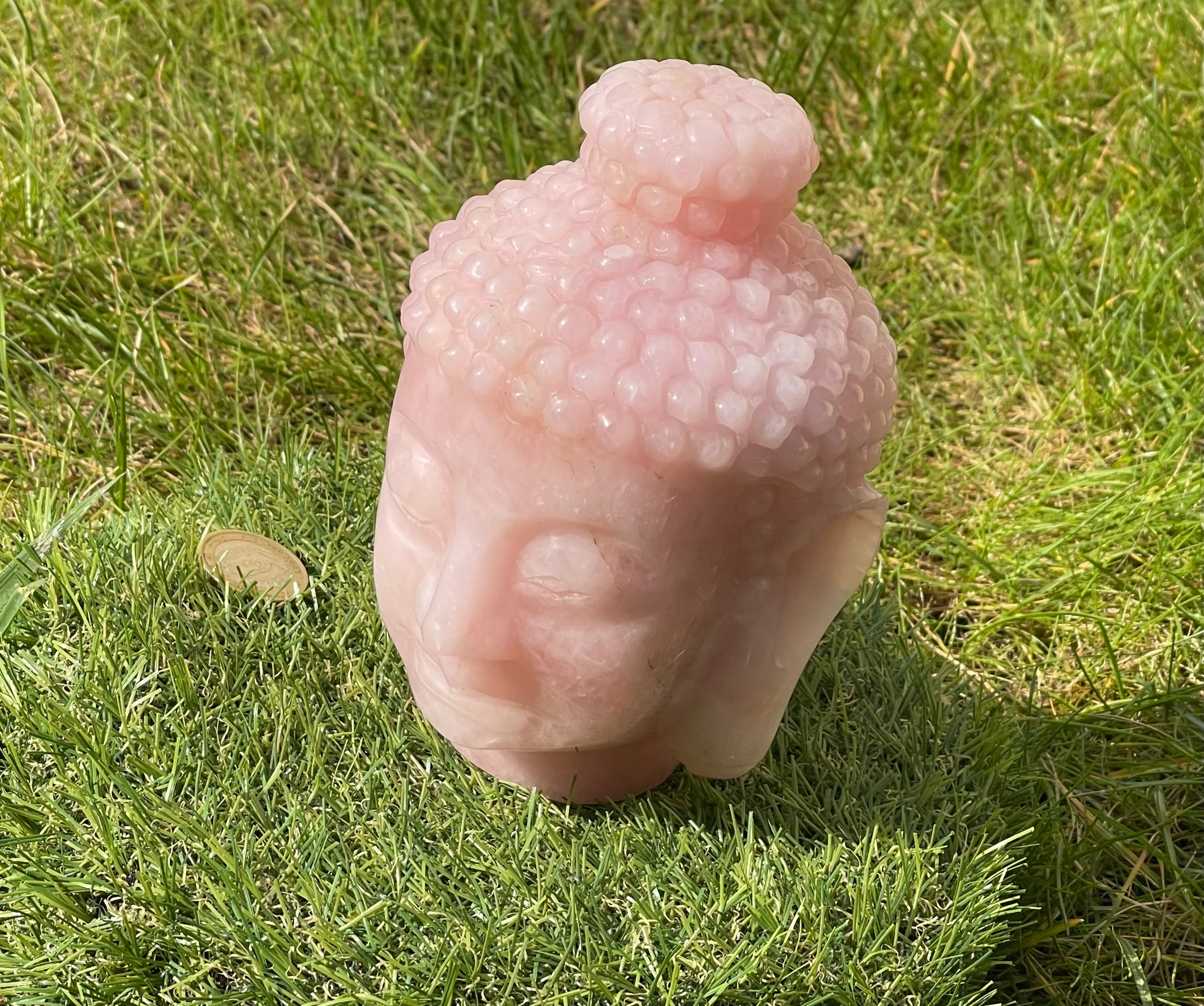 Magnifique Bouddha en Quartz rose – Image 3