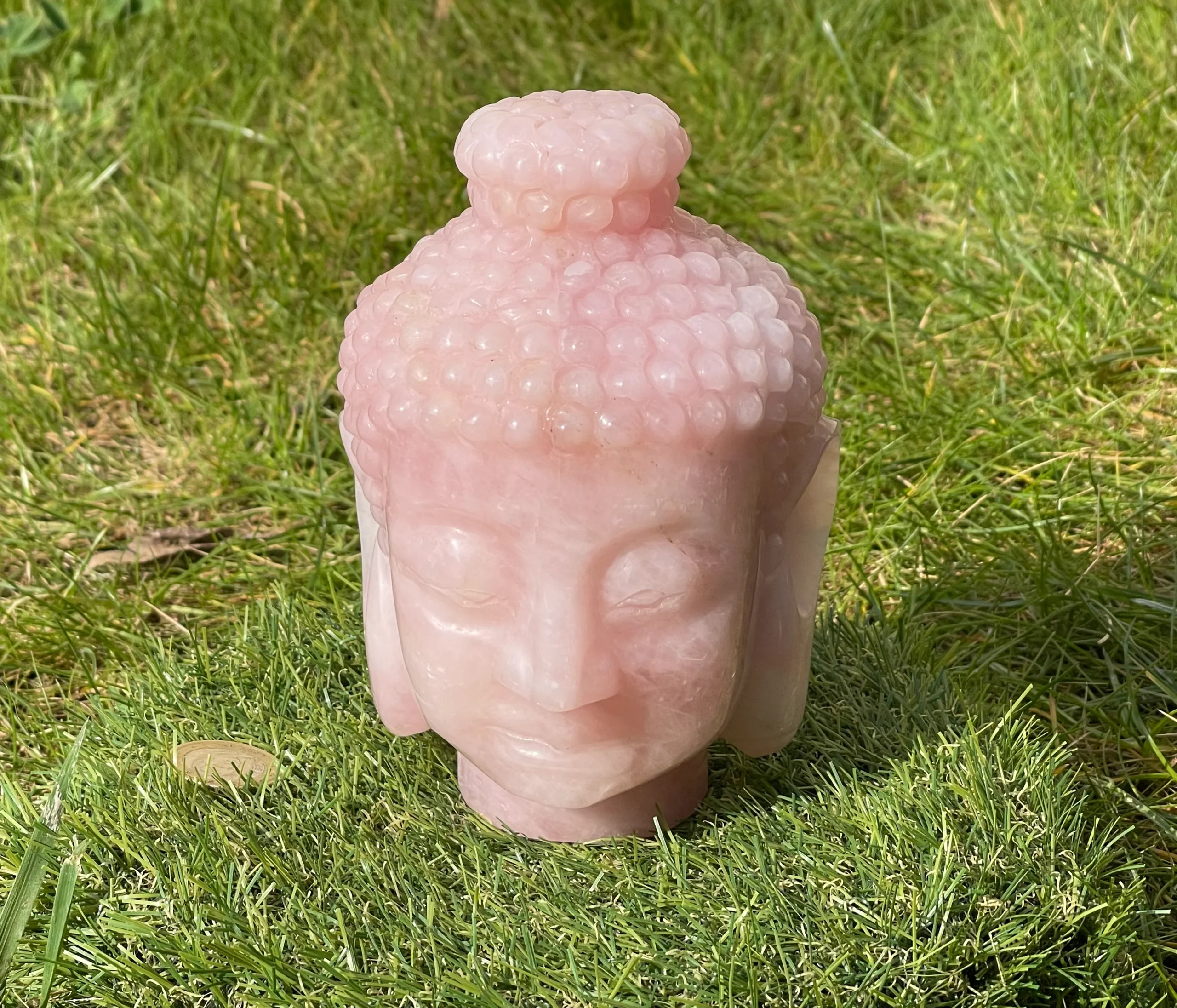 Magnifique Bouddha en Quartz rose – Image 2