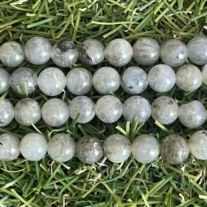 Perles en pierre naturelle en Labradorite claire en 6 mm