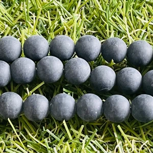 Perles naturelles en Onyx noir mate en 8 mm