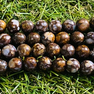 Perles naturelles en Opale Africaine en 8 mm