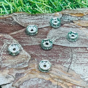 Lot de 20 intercalaires Rond diamant 6 mm pour bracelet