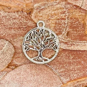 Lot de 5 breloques Arbre de Vie pour bracelet