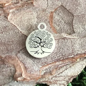 Lot de 5 breloques Arbre de vie pour bracelet