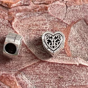 Lot de 5 intercalaires Coeur pour bracelet