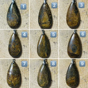 Pendentif cabochon en Bronzite au choix