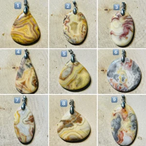 Pendentif en Agate Crazy Lace au choix