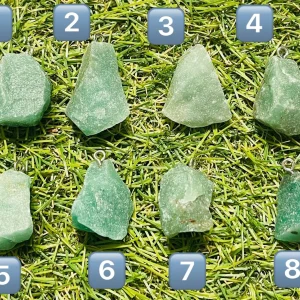 Pendentif en Aventurine verte brute