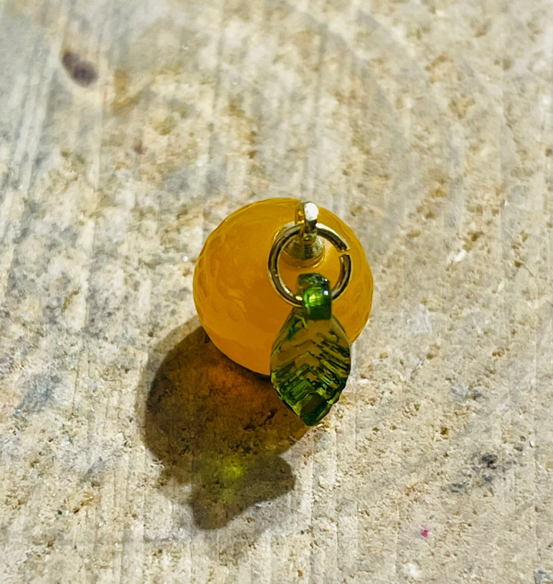 Pendentif en forme d'orange en Agate – Image 3