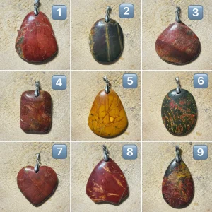 Pendentif en Jaspe Picasso au choix