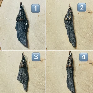 Pendentif en Tourmaline noire brute