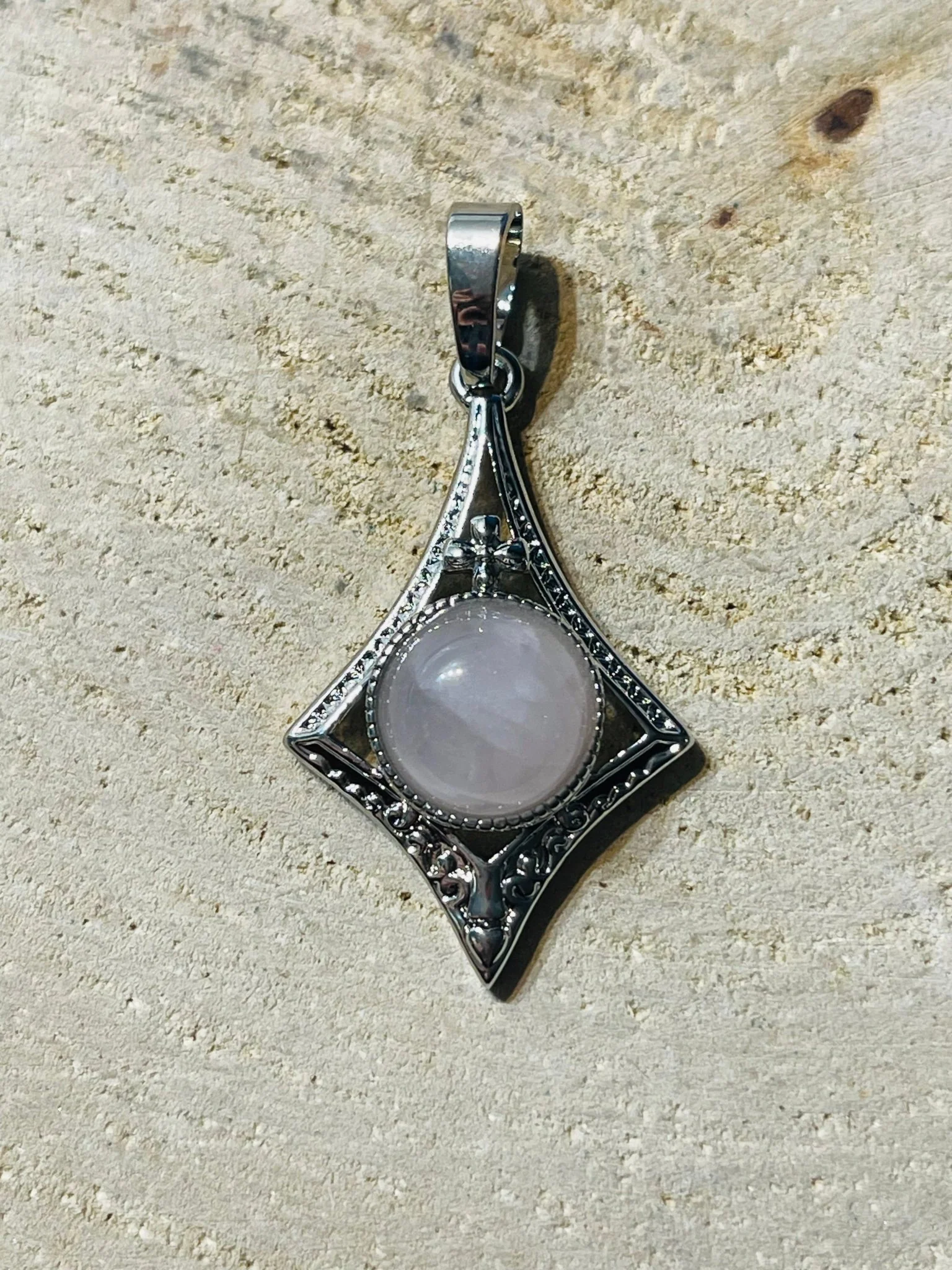 Pendentif étoile avec Quartz rose – Image 3