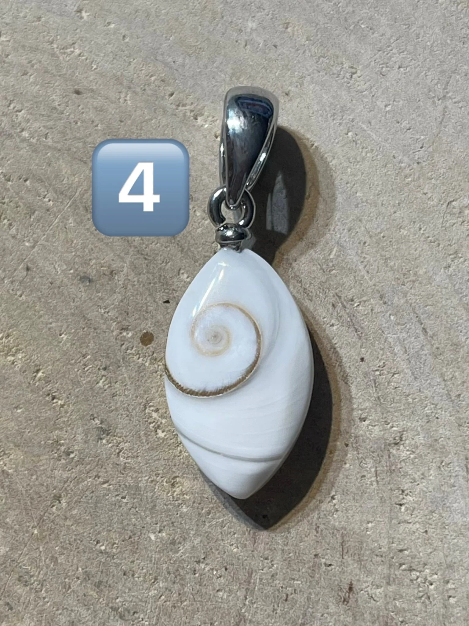 Pendentif serti d' œil de Sainte Lucie / Shiva – Image 6