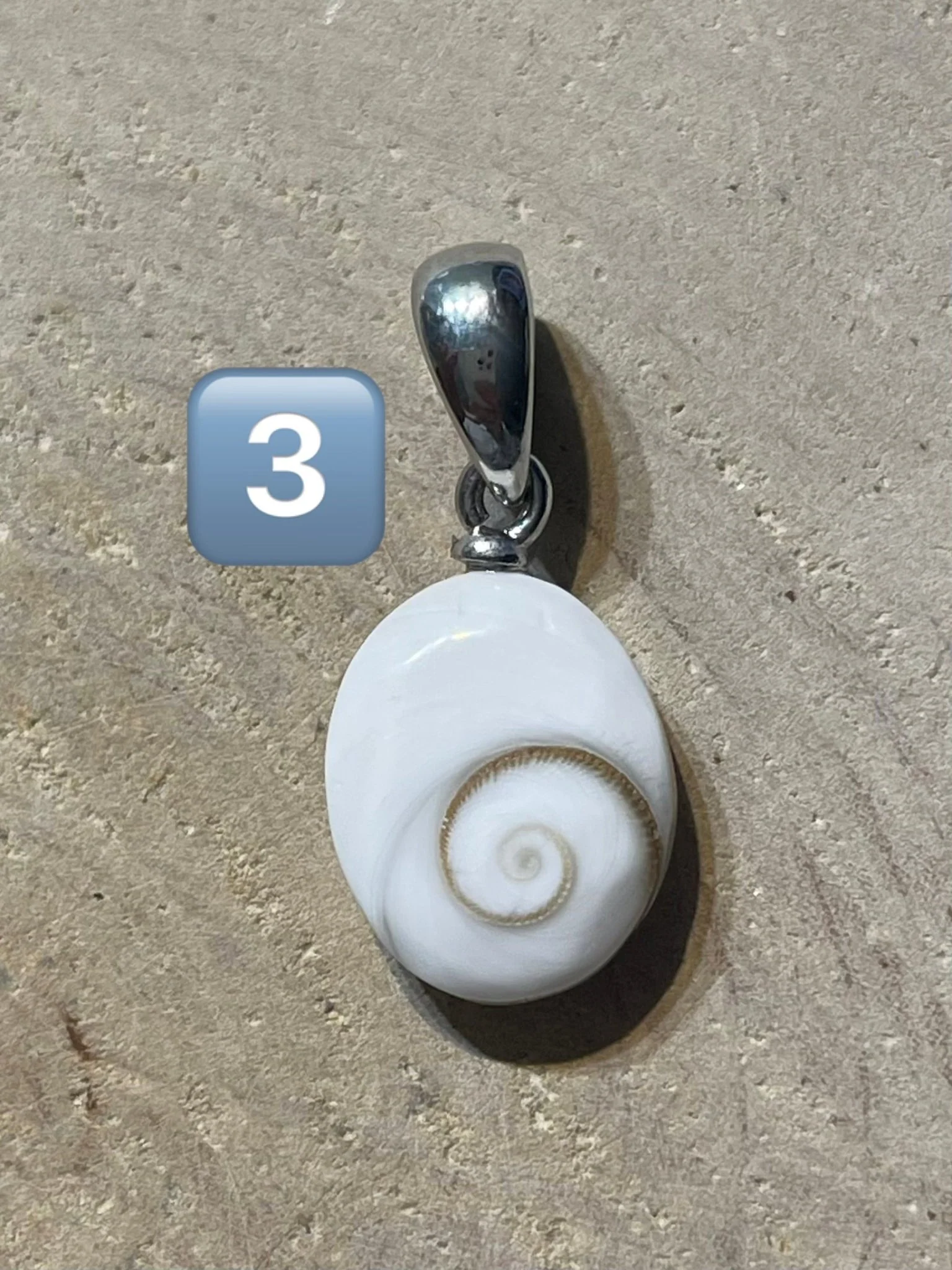 Pendentif serti d' œil de Sainte Lucie / Shiva – Image 5