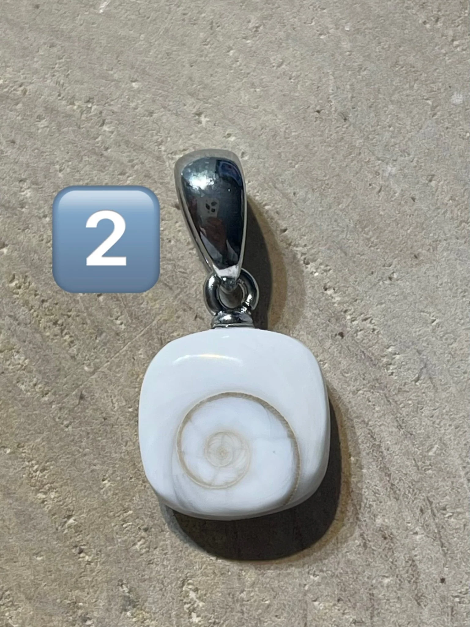 Pendentif serti d' œil de Sainte Lucie / Shiva – Image 4