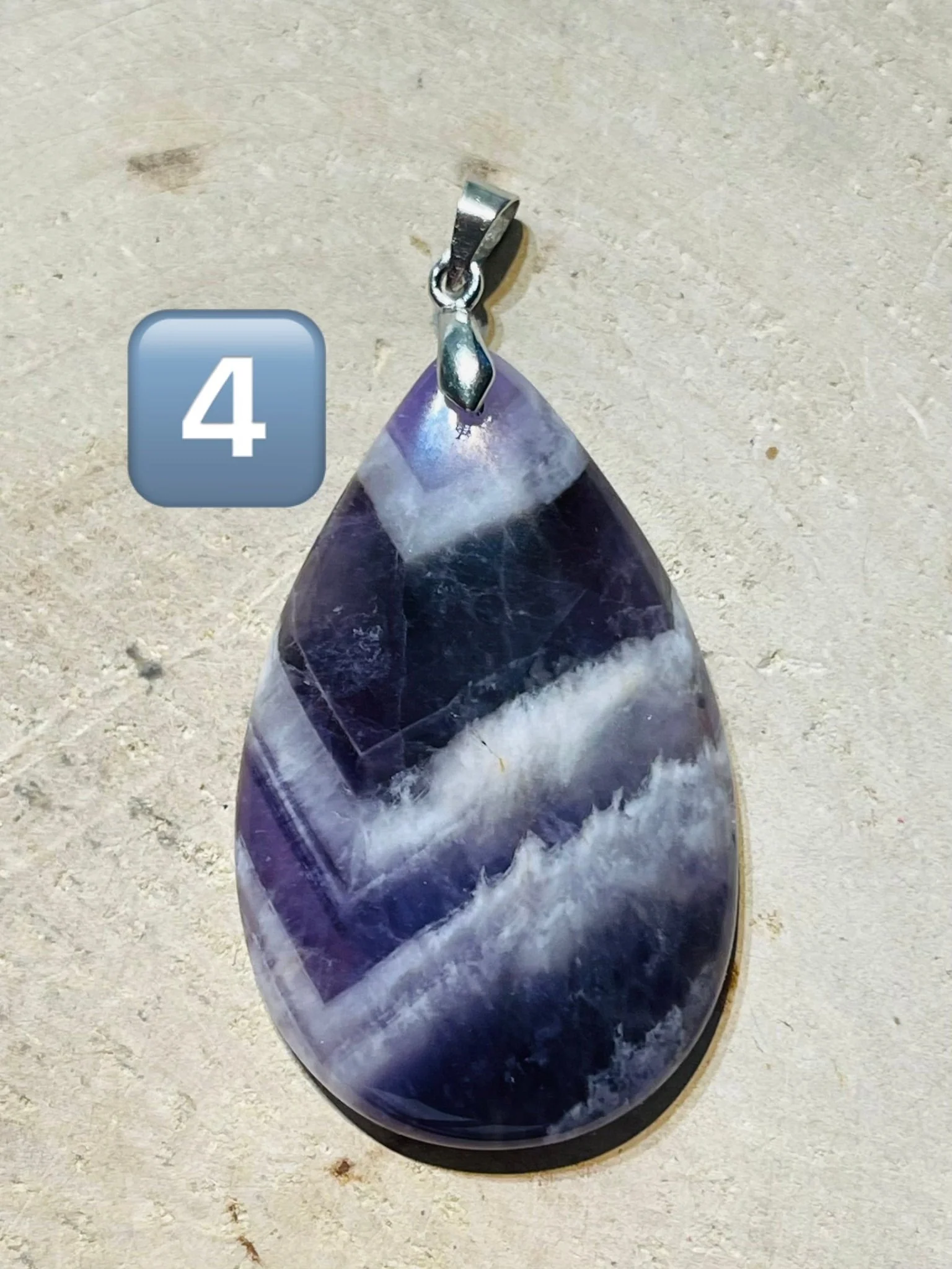 Pendentifs en Améthyste chevron au choix – Image 6
