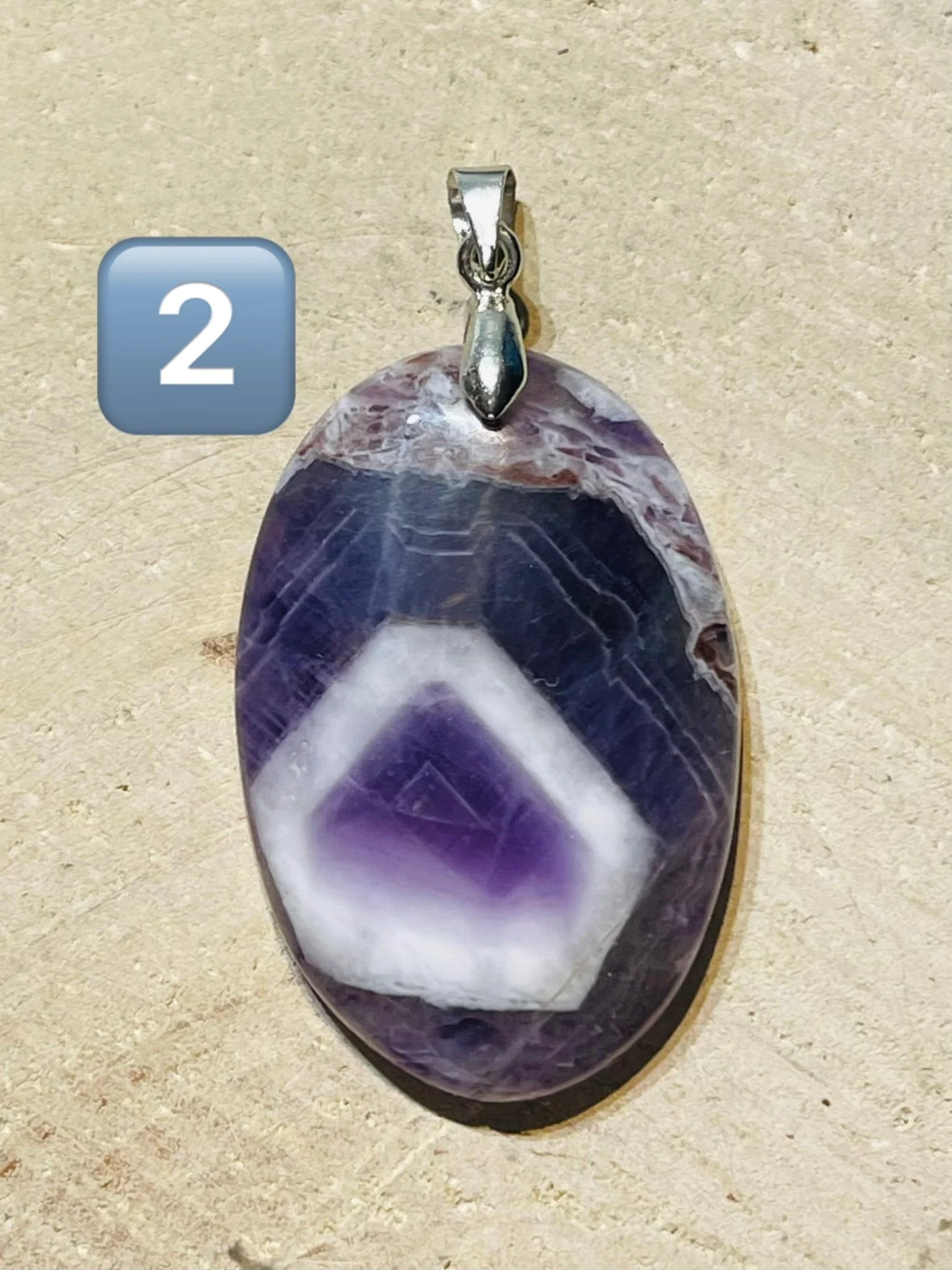 Pendentifs en Améthyste chevron au choix – Image 4