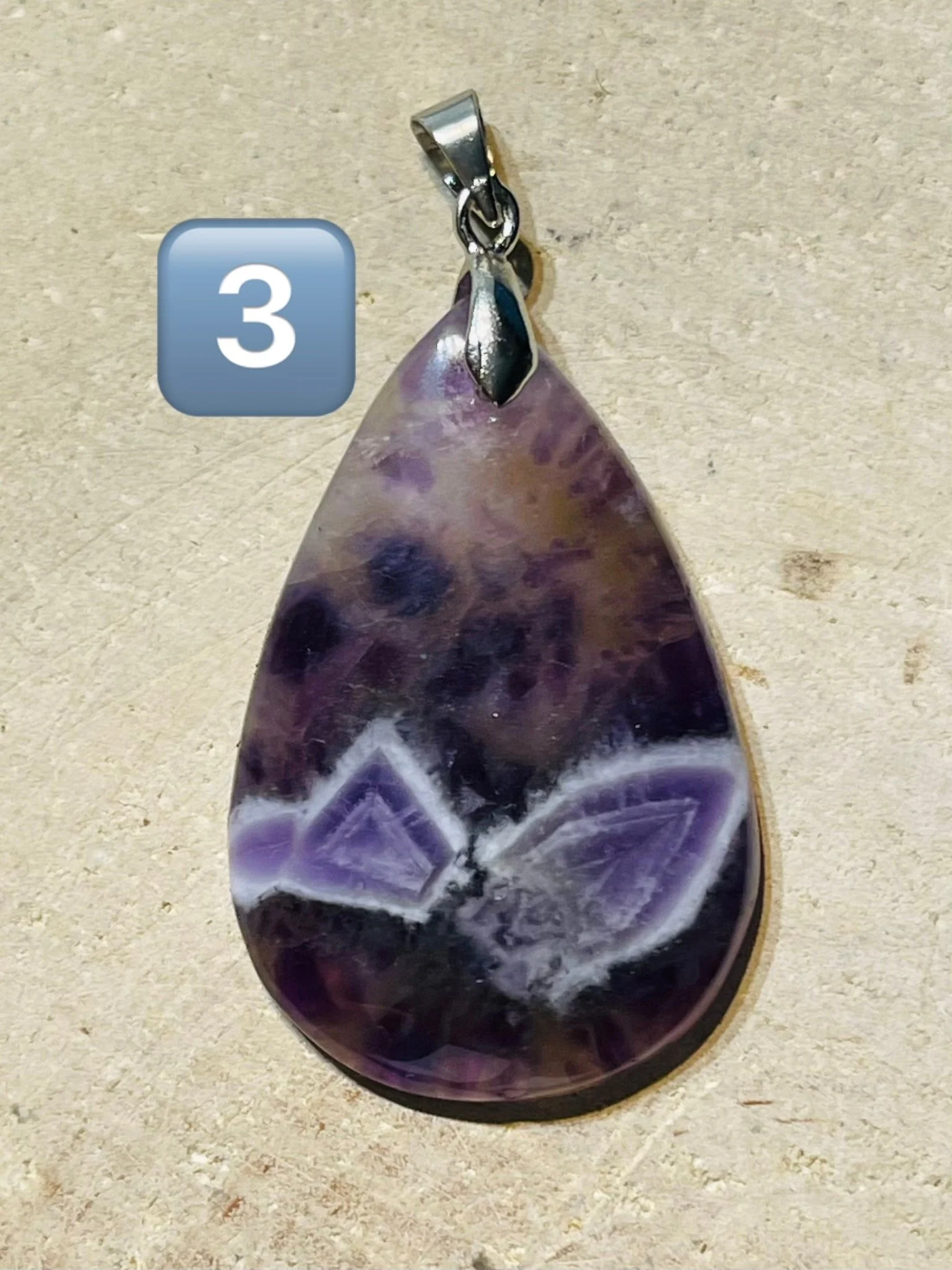 Pendentifs en Améthyste chevron au choix – Image 5