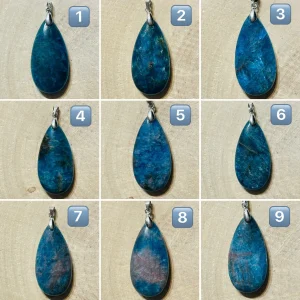 Pendentifs en Apatite cabochon au choix