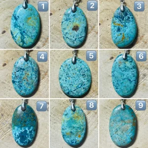 Pendentifs en Chrysocolle de Tanzanie au choix
