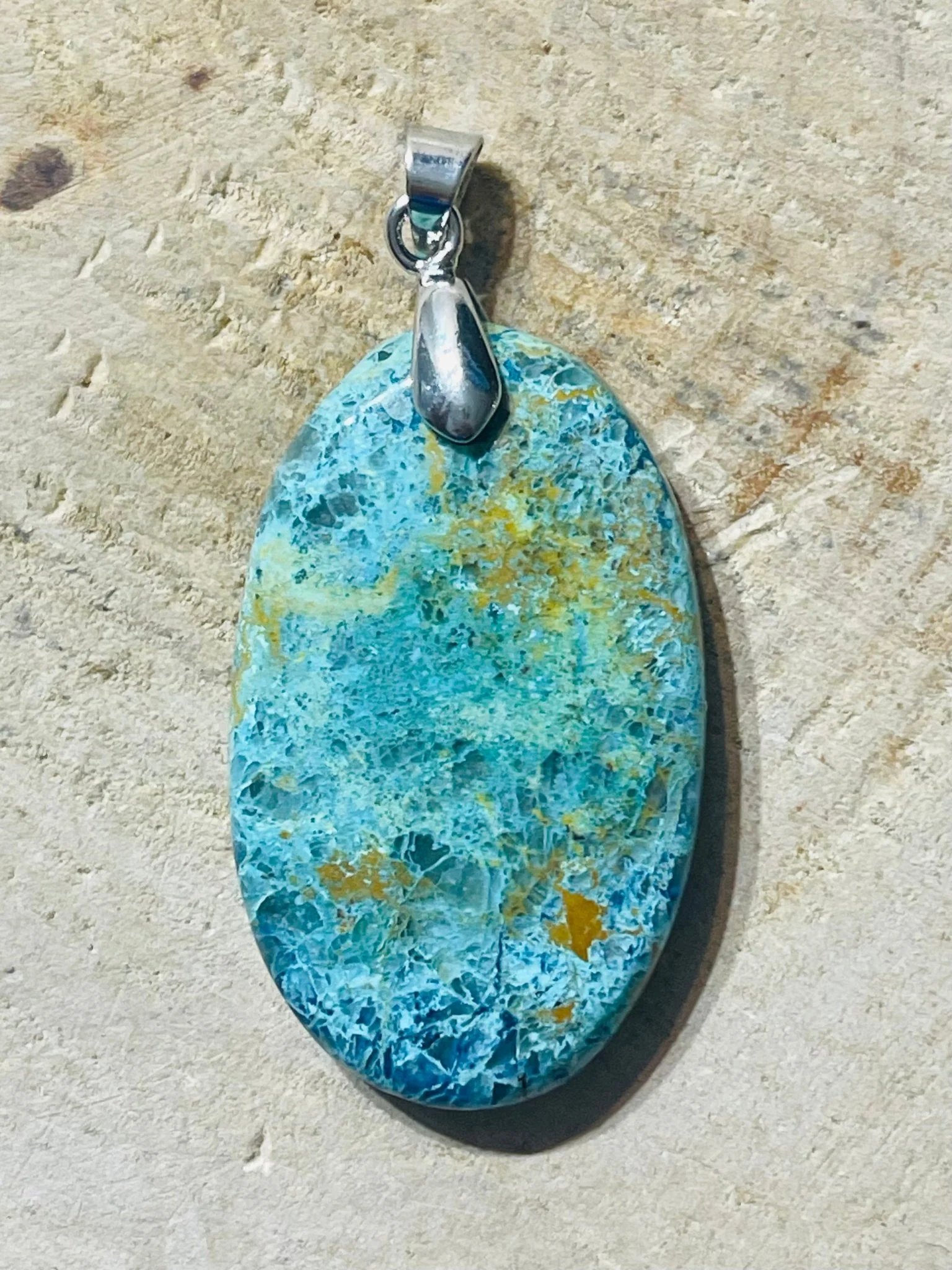 Pendentifs en Chrysocolle de Tanzanie au choix – Image 9