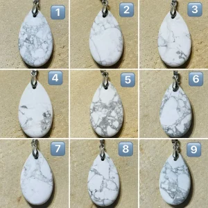 Pendentifs en Howlite au choix