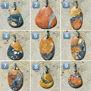 Pendentifs en Jaspe Maligano au choix (2)