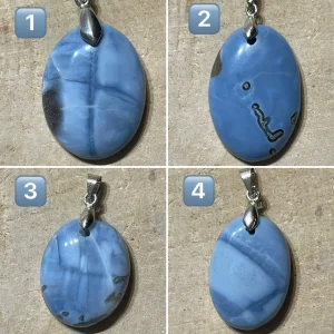 Pendentifs en Opale bleue au choix (2)