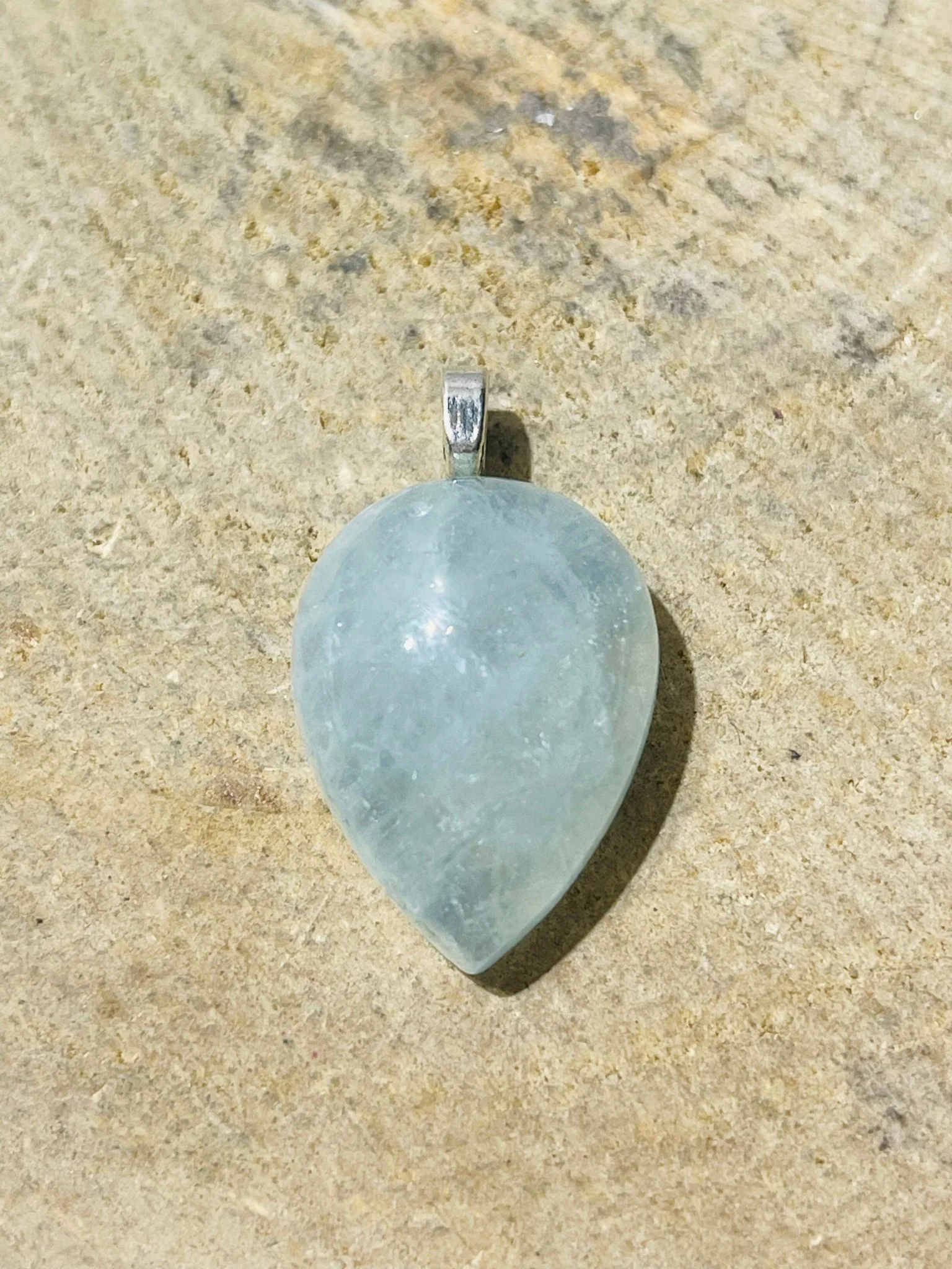 Pendentifs en pierre naturelle Aigue marine au choix (4) – Image 3