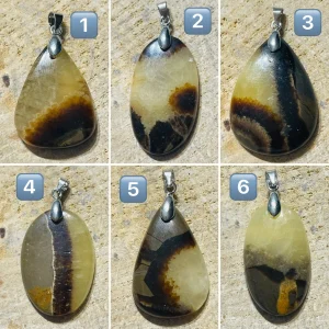 Pendentifs en Septaria au choix