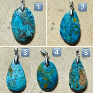 Pendentifs en Shattuckite au choix (2)