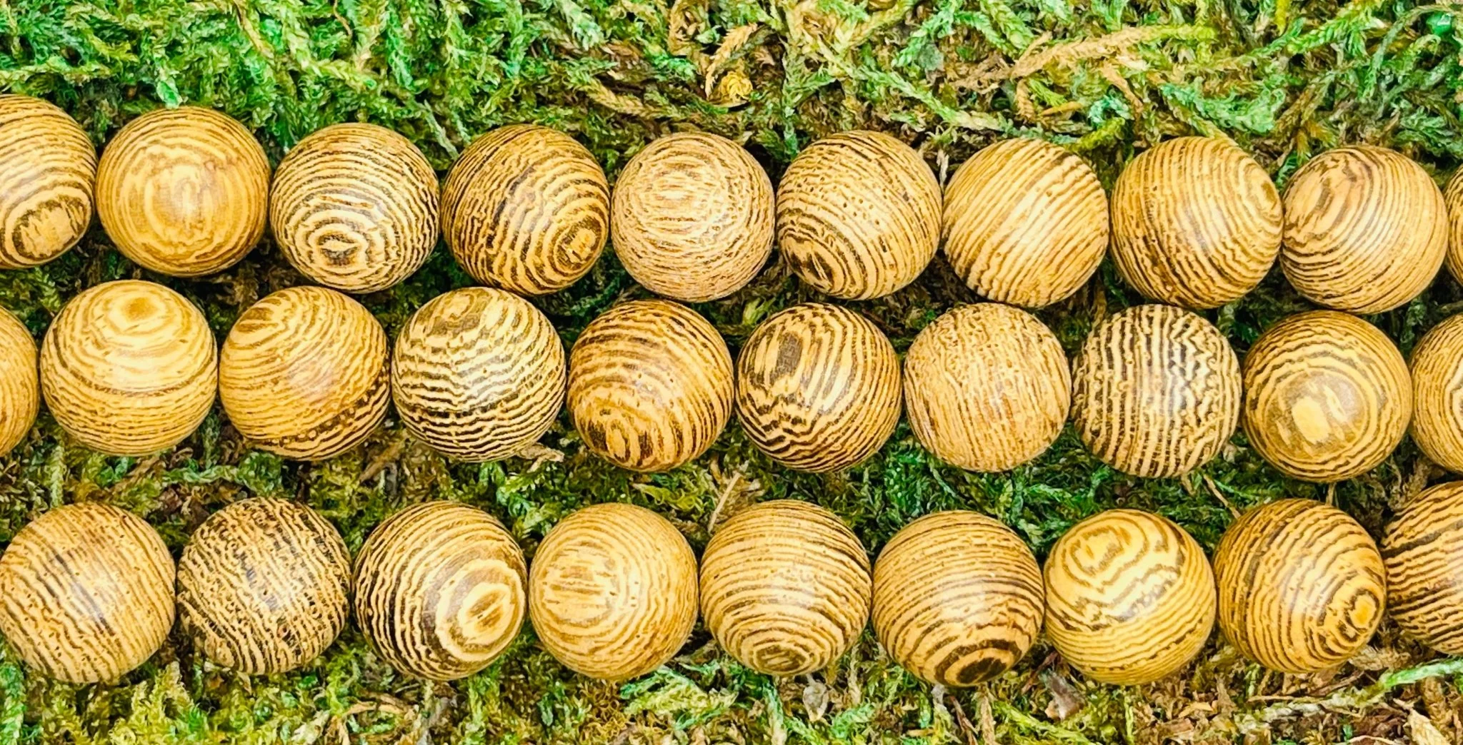 Perles en Bois de Wengé en 8 mm