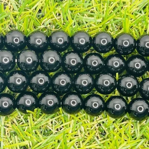 Perles en pierre naturelle en Agate noire en 8 mm