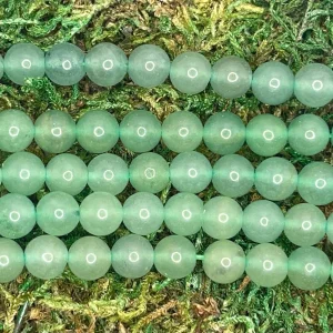 Perles en pierre naturelle en Aventurine verte en 8 mm