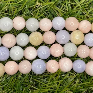 Perles en pierre naturelle en Béryl Morganite en 8 mm