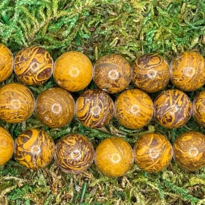 Perles en pierre naturelle en Jaspe Mariam en 8 mm