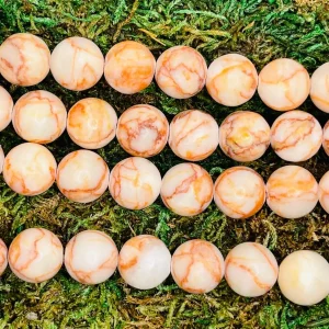 Perles en pierre naturelle en Jaspe Netstone en 8 mm