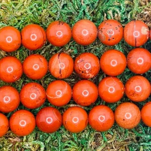 Perles en pierre naturelle en Jaspe Rouge en 6 mm