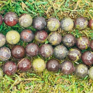 Perles en pierre naturelle en Jaspe Sang de Dragon en 8 mm