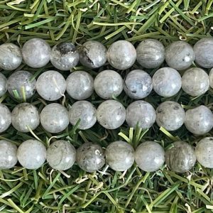 Perles en pierre naturelle en Labradorite claire en 8 mm