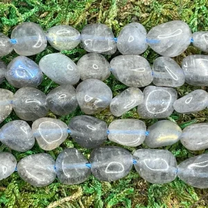 Perles en pierre naturelle en Labradorite en Nuggets de 5 - 10 mm