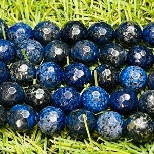 Perles en pierre naturelle en Lapis lazuli à facettes en 8 mm
