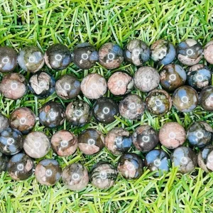 Perles en pierre naturelle en Lianite en 8 mm