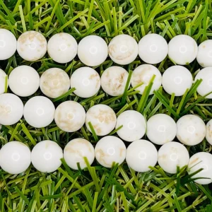 Perles en pierre naturelle en Magnésite en 8 mm