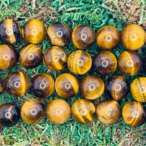 Perles en pierre naturelle en Oeil de Tigre en 10 mm