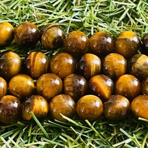 Perles en pierre naturelle en Oeil de Tigre en 6 mm