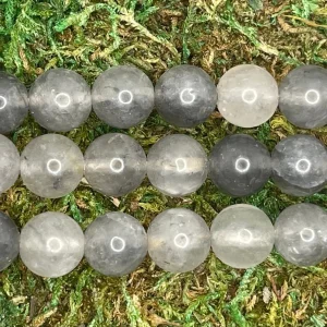 Perles naturelles en Quartz Nuage en 8 mm